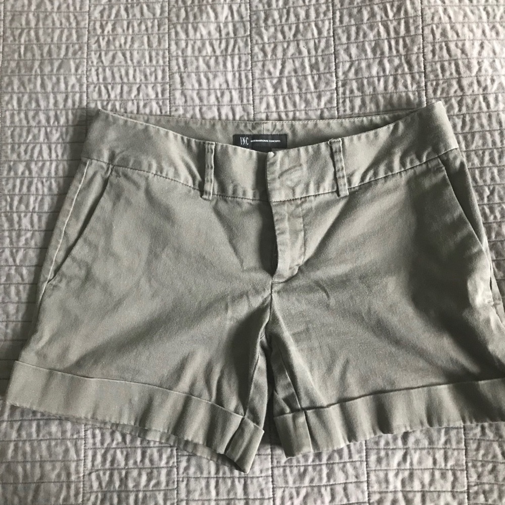 INC Olive Shorts